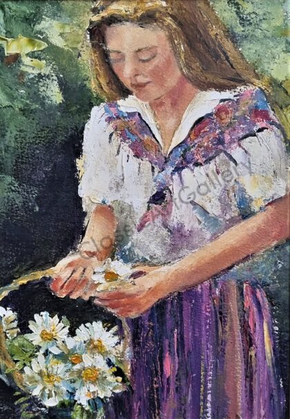 101. Maiden, 63x50cm, brown frame