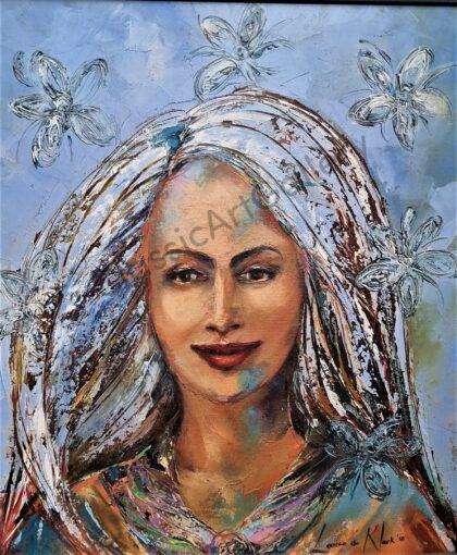 112. Mother nature,78x69cm, white frame