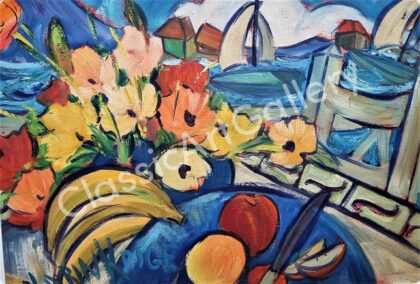 115. Fruits, 92x70cm, white frame