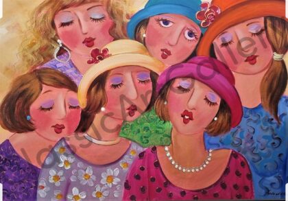 120. Church choir, 82x100cm, white frame