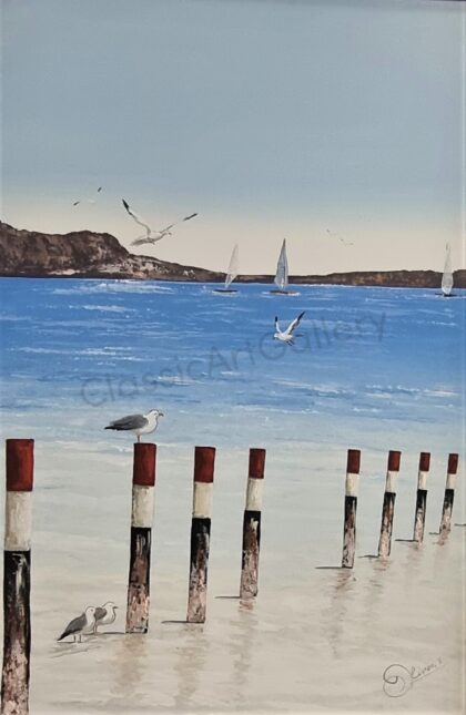 23. Langebaan beach, 95x133cm, white frame