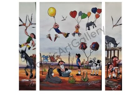 59. Family day out set, white frames