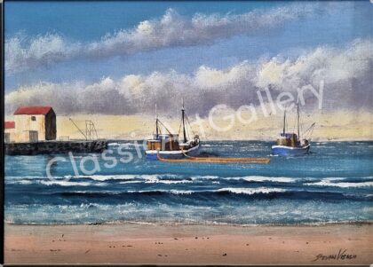 83. Shore, 45x57cm, white frame