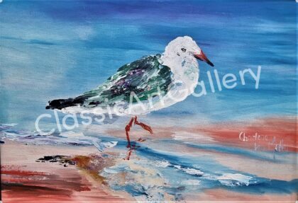 91. Seemeeu,53x43 cm , white frame