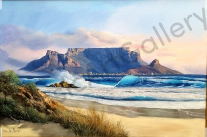 168. Beach scene 2 , 114x82cm , brown frame